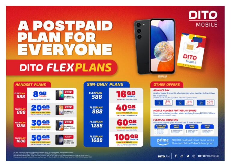 DITO Telecommunity Officially Launches Mobile Postpaid FLEXPlans - The ...